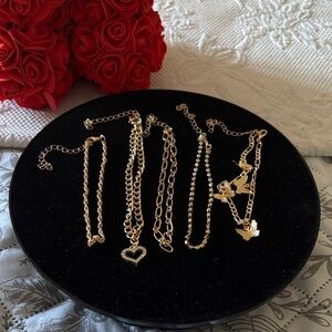 Elegant Gold Women's Anklet Set